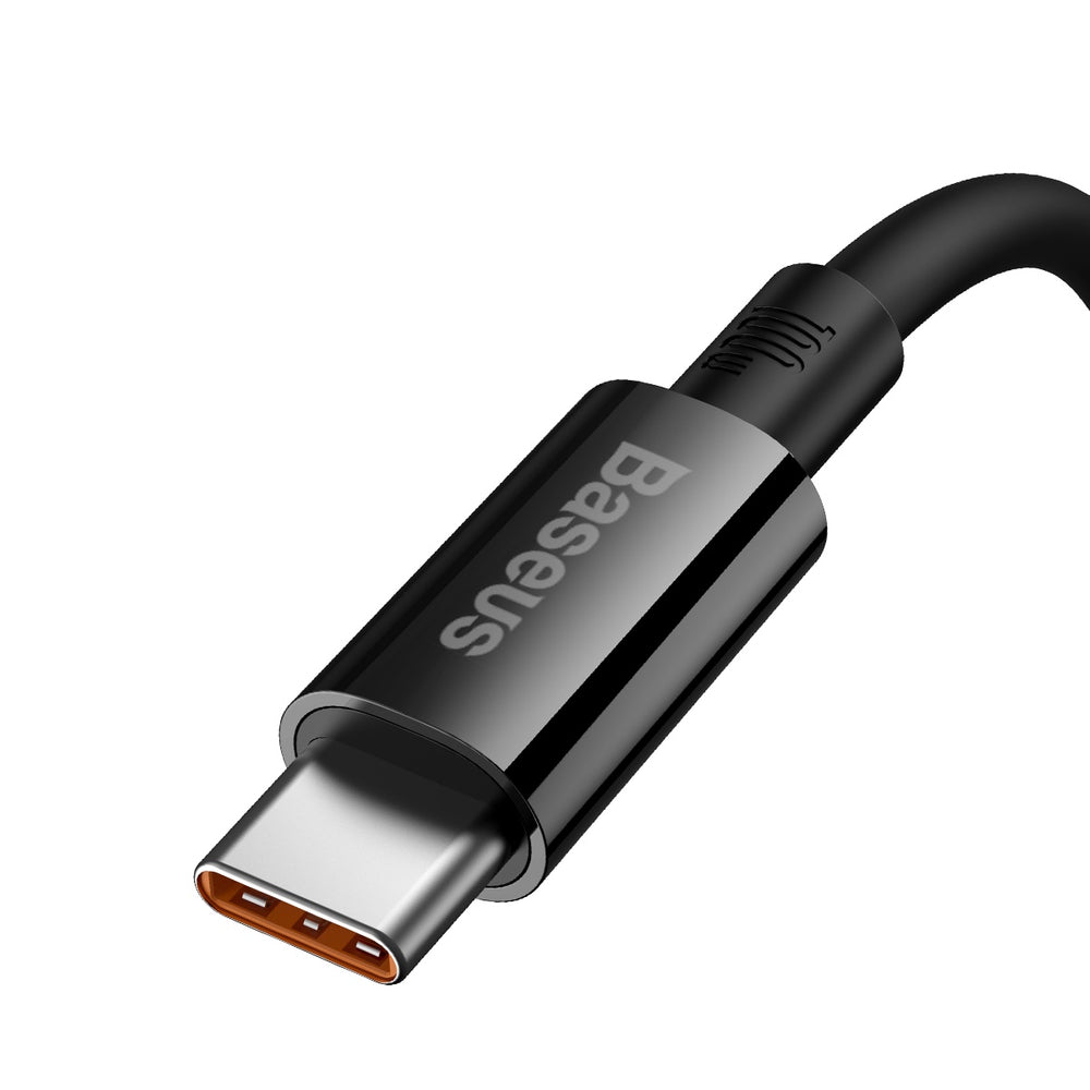 Baseus Superior Series USB-A / USB-C kabel 100W 1m - sort