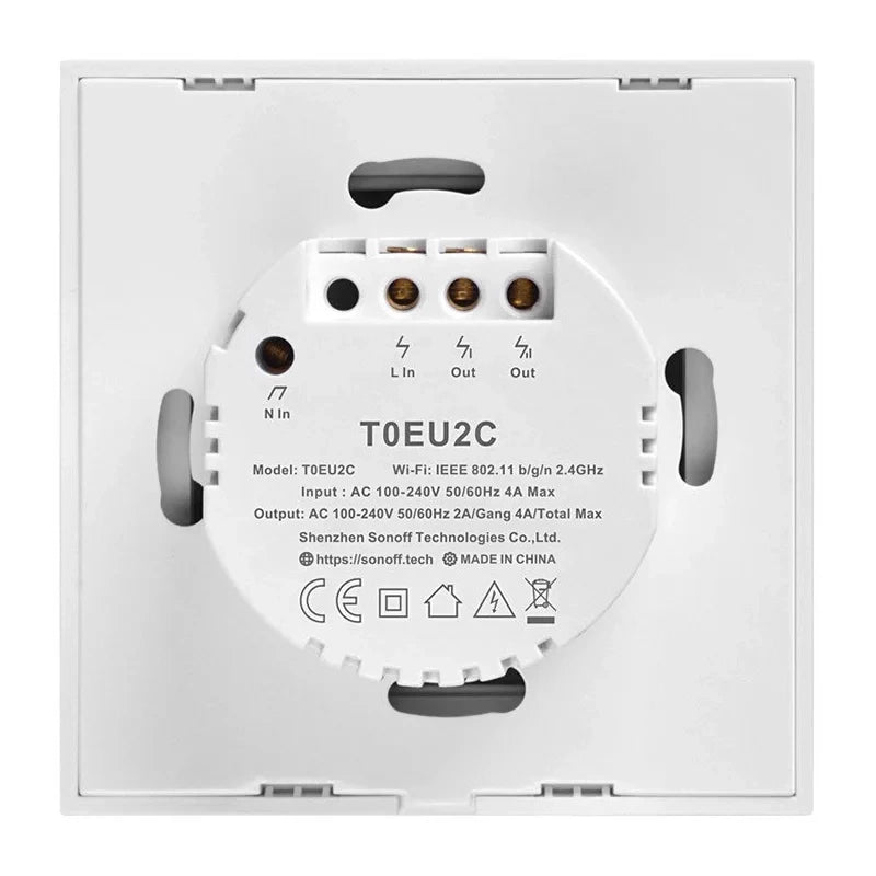 Smart Switch WiFi Sonoff T0 EU TX (2-kanal)