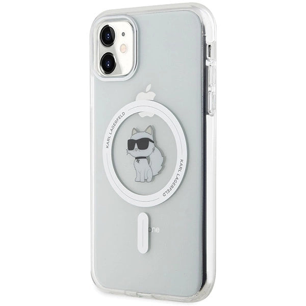 Karl Lagerfeld IML Choupette MagSafe case for iPhone 11 / Xr - transparent