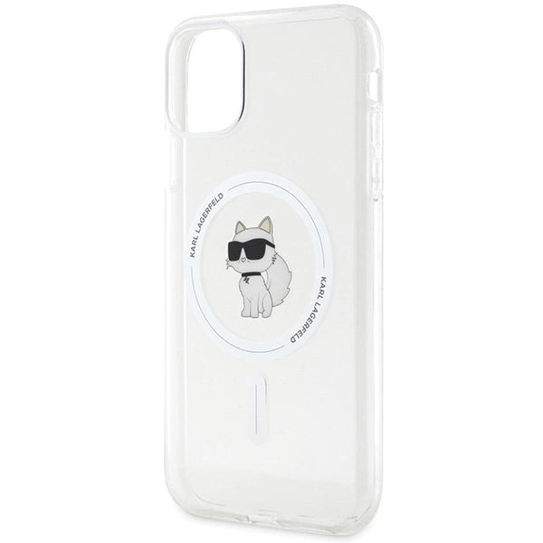 Karl Lagerfeld IML Choupette MagSafe case for iPhone 11 / Xr - transparent