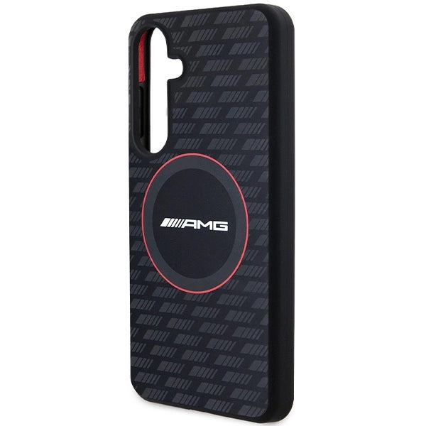 AMG Silicone Carbon Pattern MagSafe case for Samsung Galaxy S24+ - black