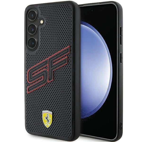 Ferrari Big SF Perforeret kuffert til Samsung Galaxy S24+ - sort