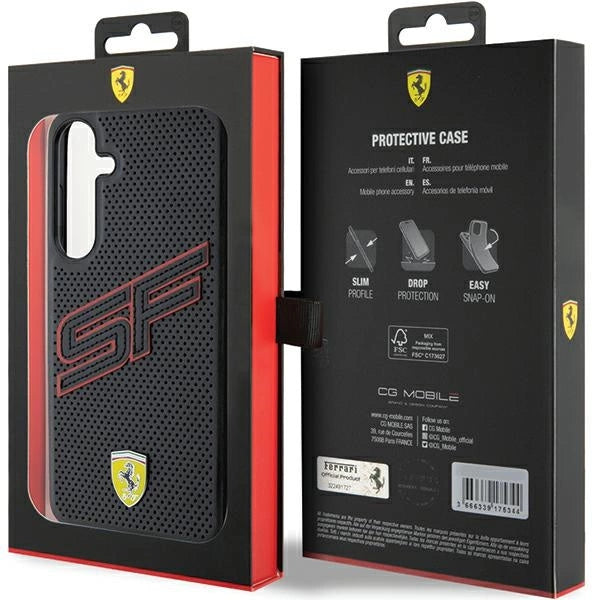 Ferrari Big SF Perforeret kuffert til Samsung Galaxy S24+ - sort