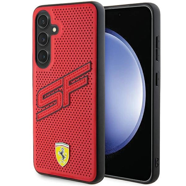 Ferrari Big SF Perforeret kuffert til Samsung Galaxy S24 - rød