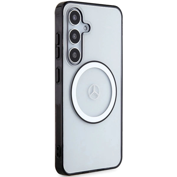 Mercedes Printed Logo MagSafe-kasse til Samsung Galaxy S24 - gennemsigtig