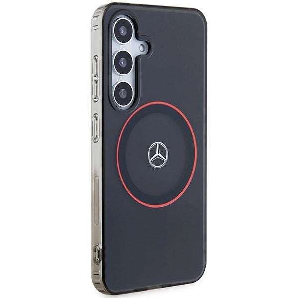 Mercedes Double Layer W Red MagSafe case for Samsung Galaxy S24 - black
