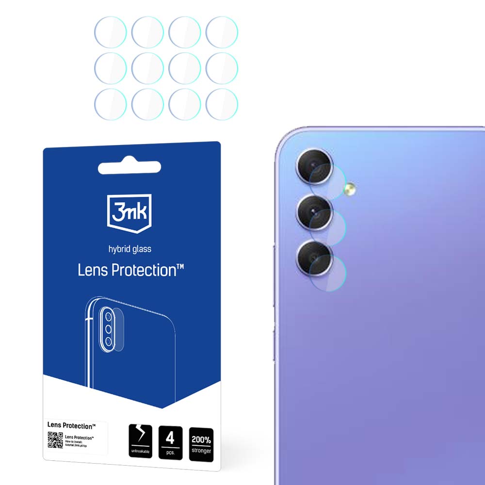 3mk Lens ProtectionTM hybridkameraglas til Samsung Galaxy A35 / A55 5G