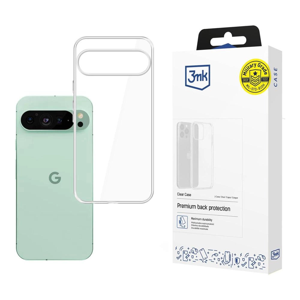 3mk Clear Case til Google Pixel 9 Pro XL - Gennemsigtig