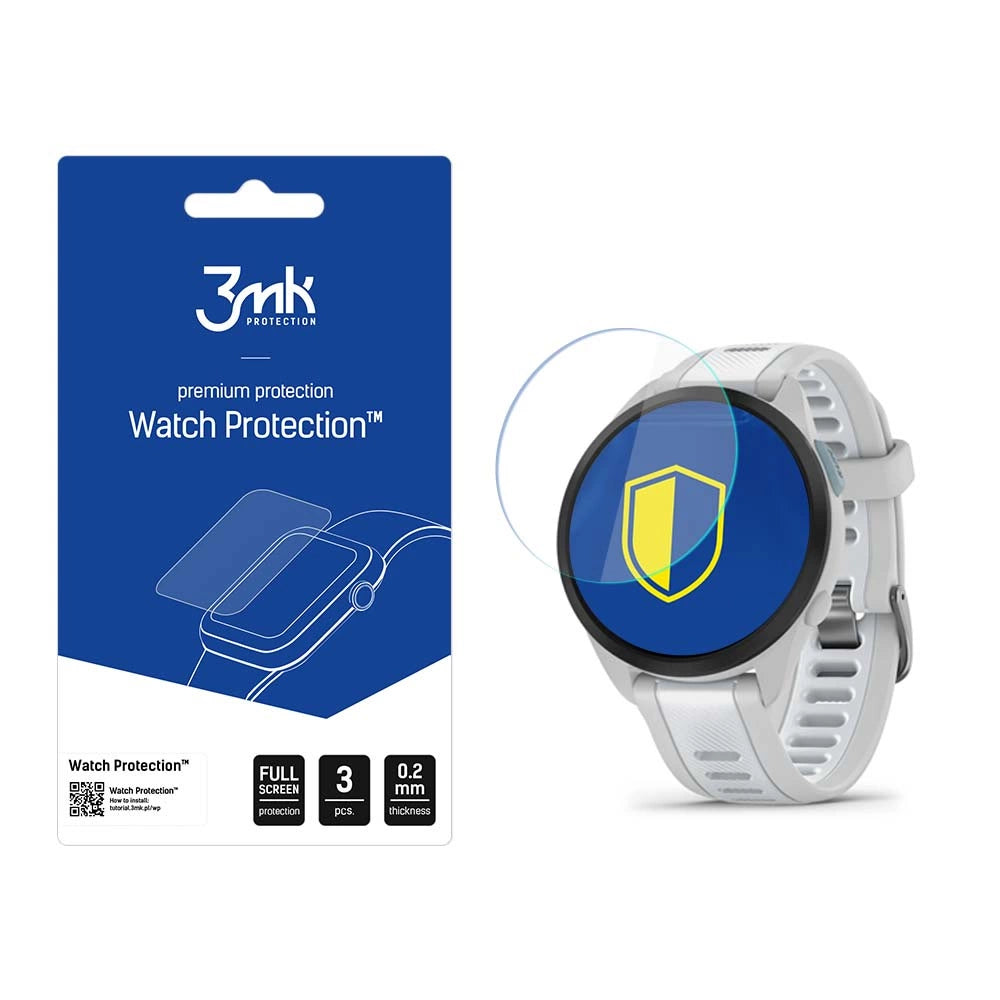 3mk Watch ProtectionTM hybrid glas mod FlexibleGlass Lite på Garmin Forerunner 165
