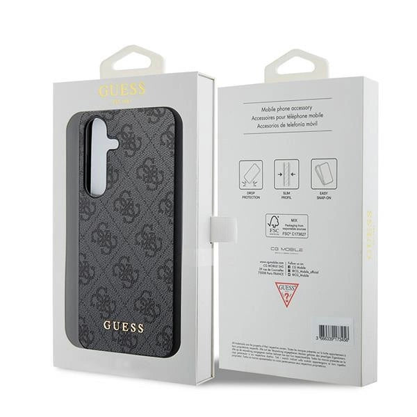 Guess 4G Metal Gold Logo case for Samsung Galaxy S24 - black