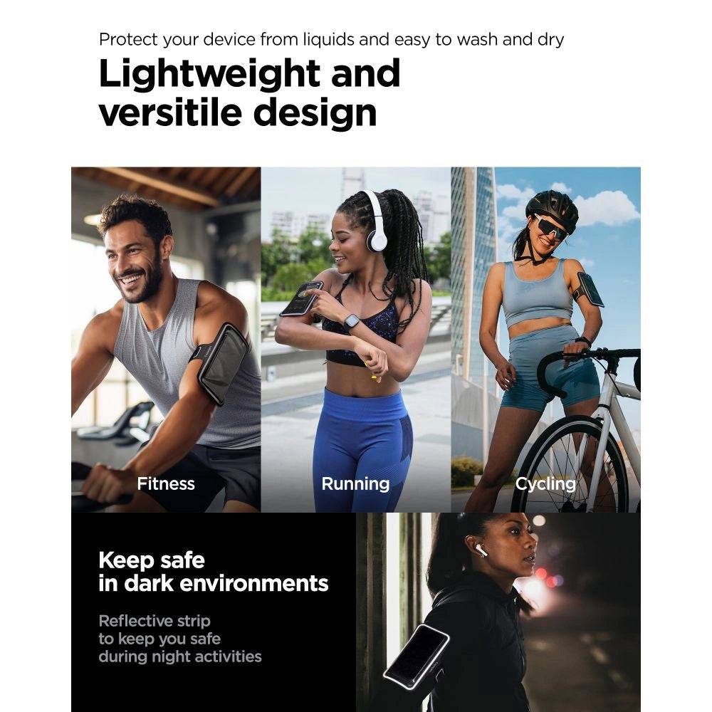 Spigen A703 sportsarmbånd 6.9 - sort