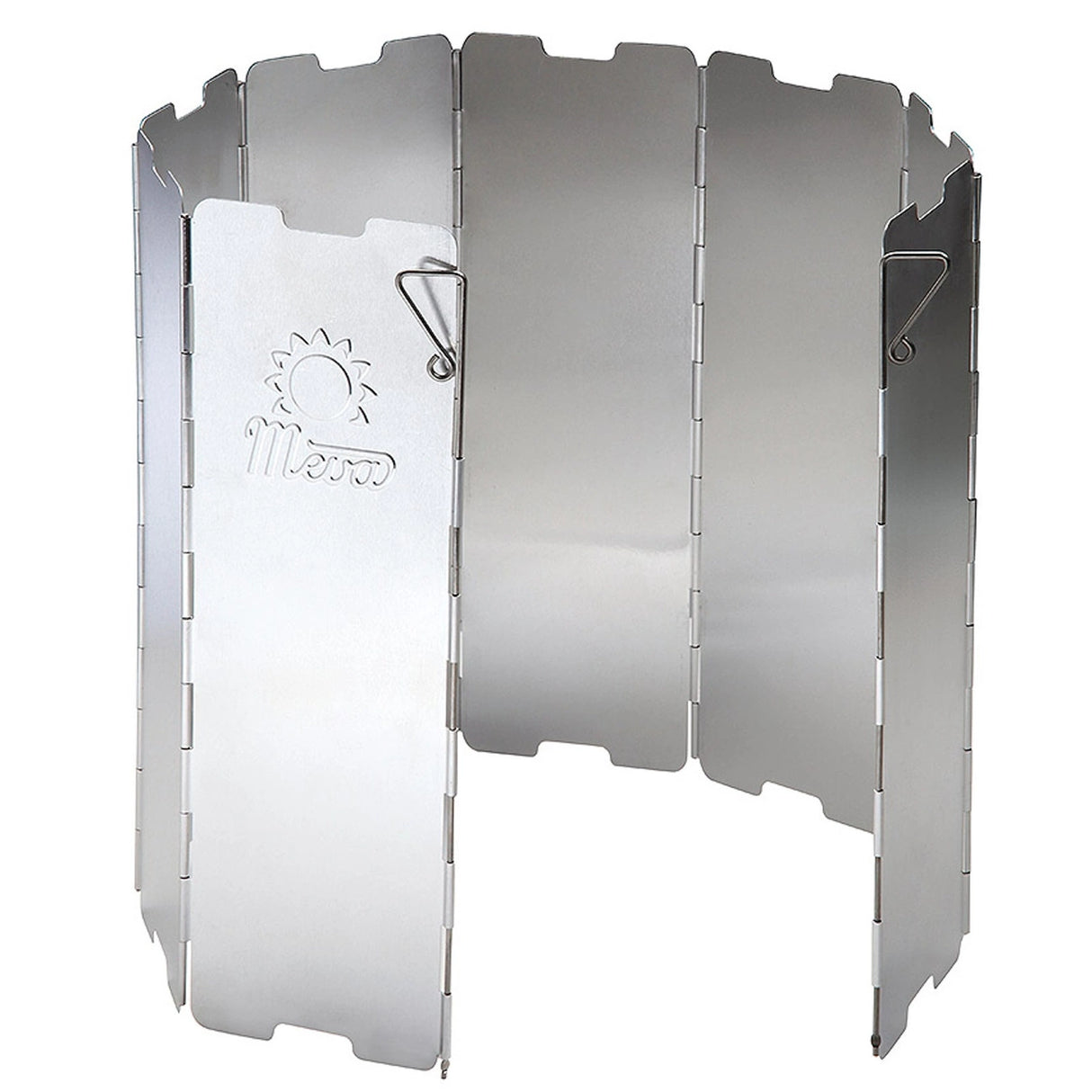 Vindskærm til campingovnbrænder - sølv