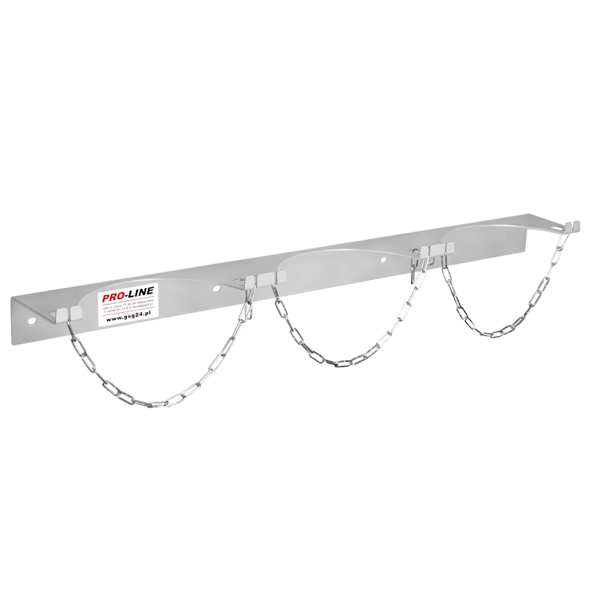 Væggholder til 3 gasflasker med en diameter på højst 250 mm