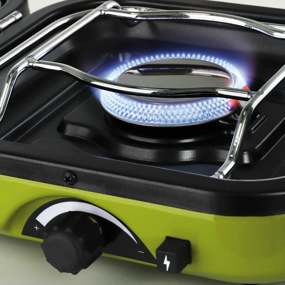 DUAL COMPACT + GRILL double camping stove