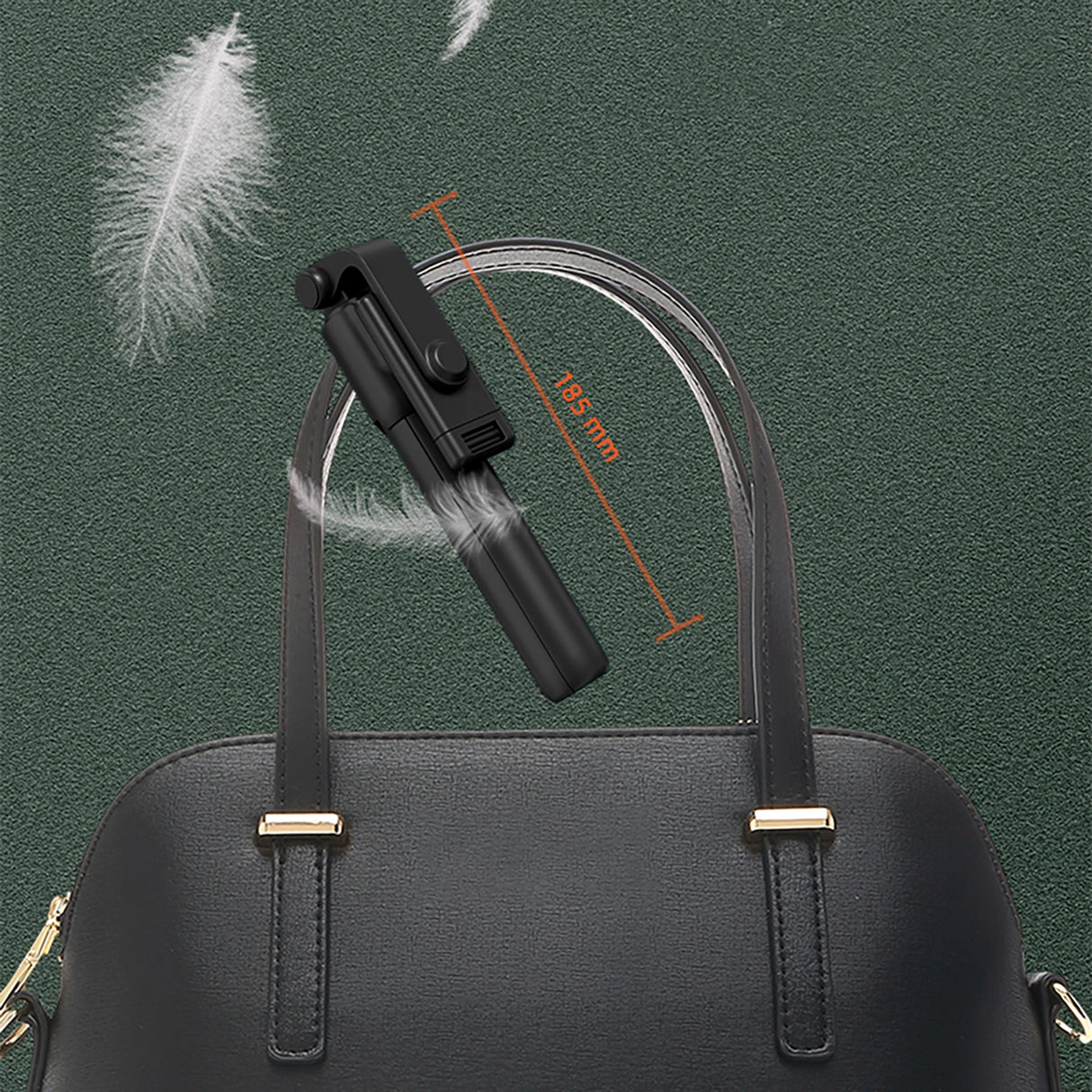 Selfie stick WRY1S teleskopisk stativ 0,7m til telefon - sort