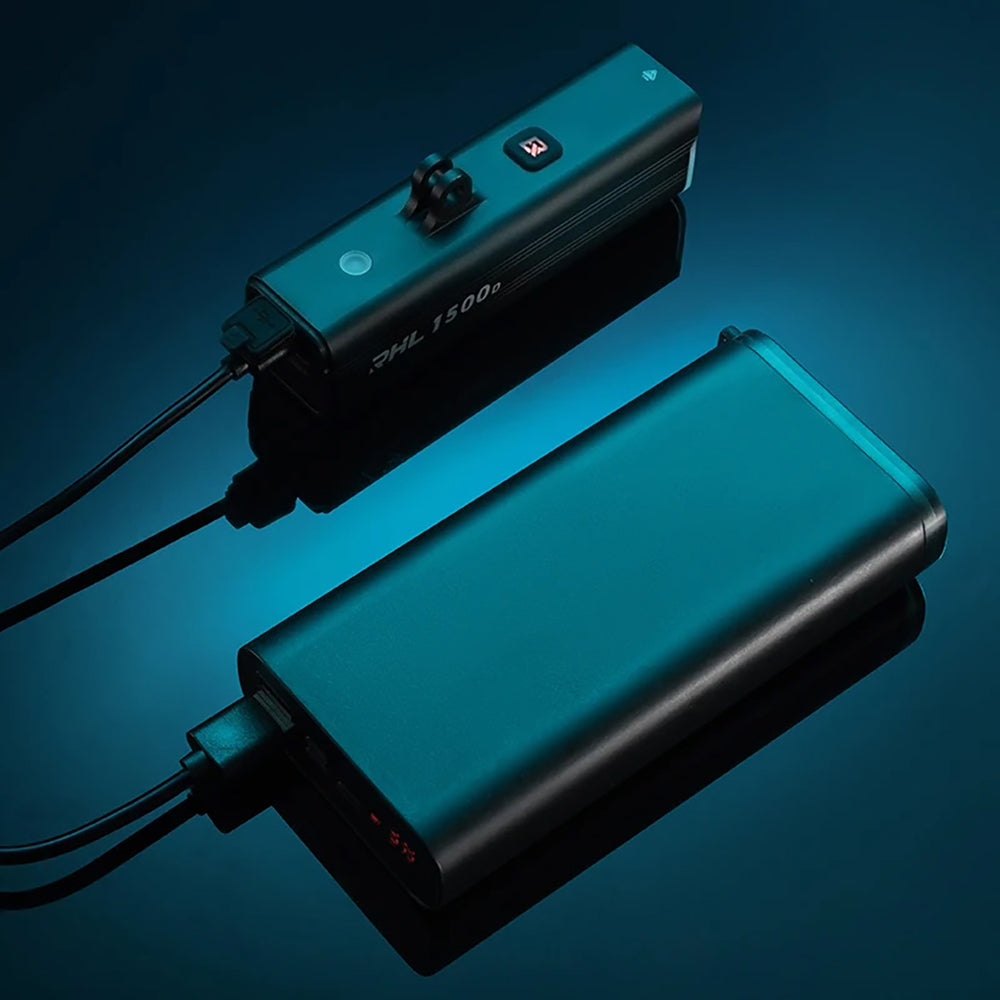 Rockbros RHL1500 forhjulslys 5000mAh 1500lm IPX6 - sort