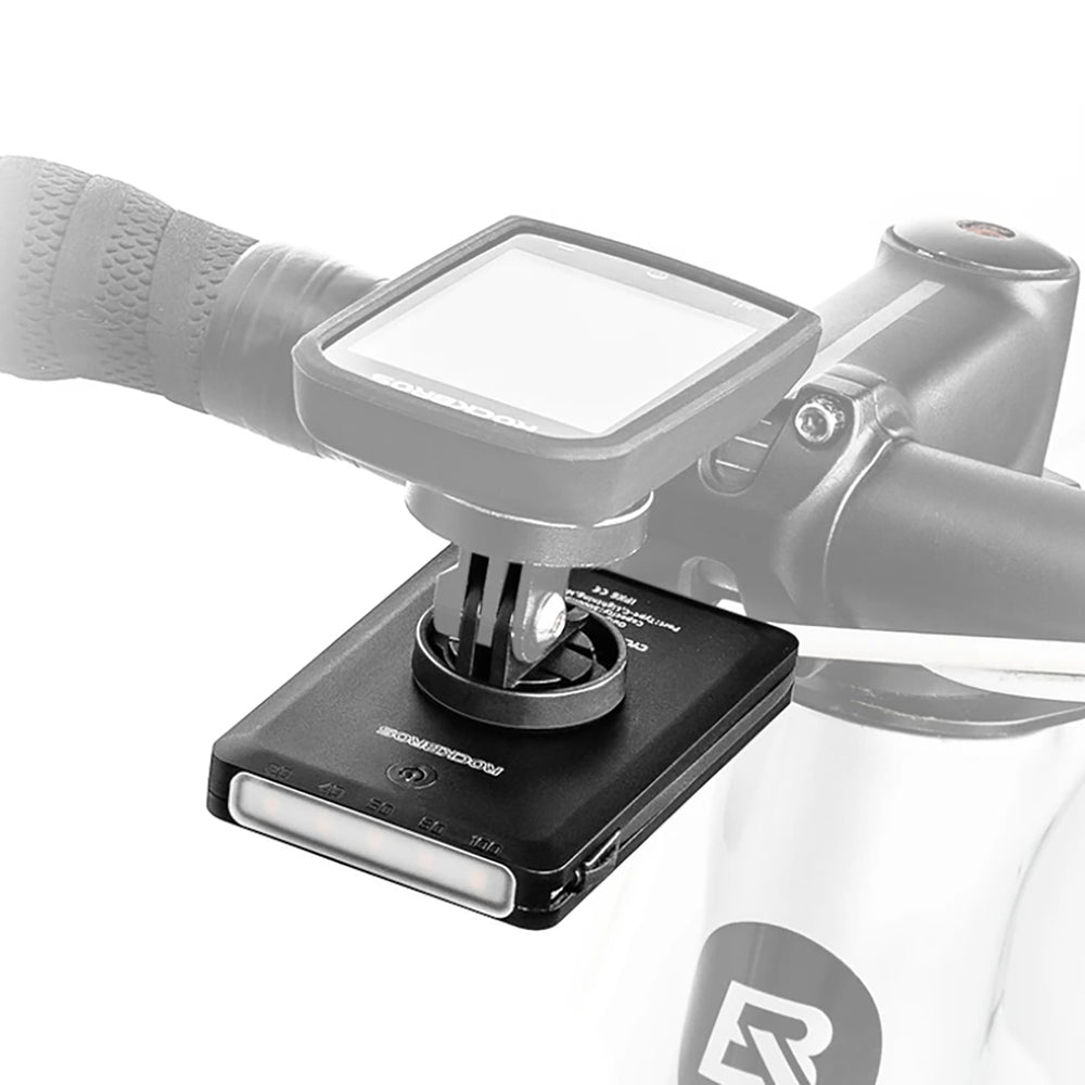 Rockbros JP008 frontcykel lys til tæller med power bank 5000mAh 150lm IPX6 - sort