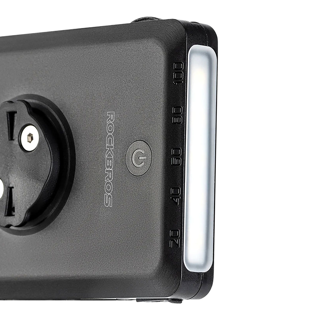 Rockbros JP008 frontcykel lys til tæller med power bank 5000mAh 150lm IPX6 - sort
