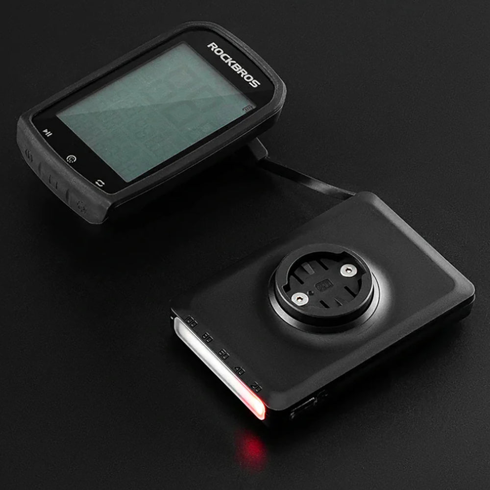 Rockbros JP008 frontcykel lys til tæller med power bank 5000mAh 150lm IPX6 - sort