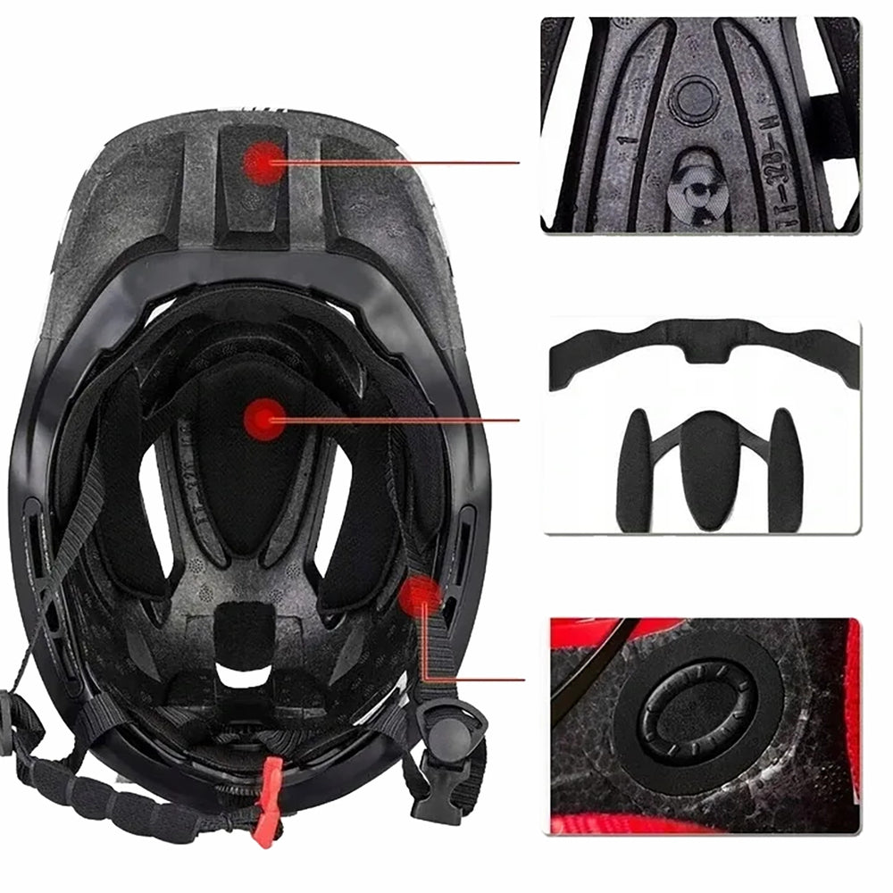 Rockbros TT-32SBPP-S børnecykelhjelm med aftagelig skindstang, størrelse S - lilla-rosa