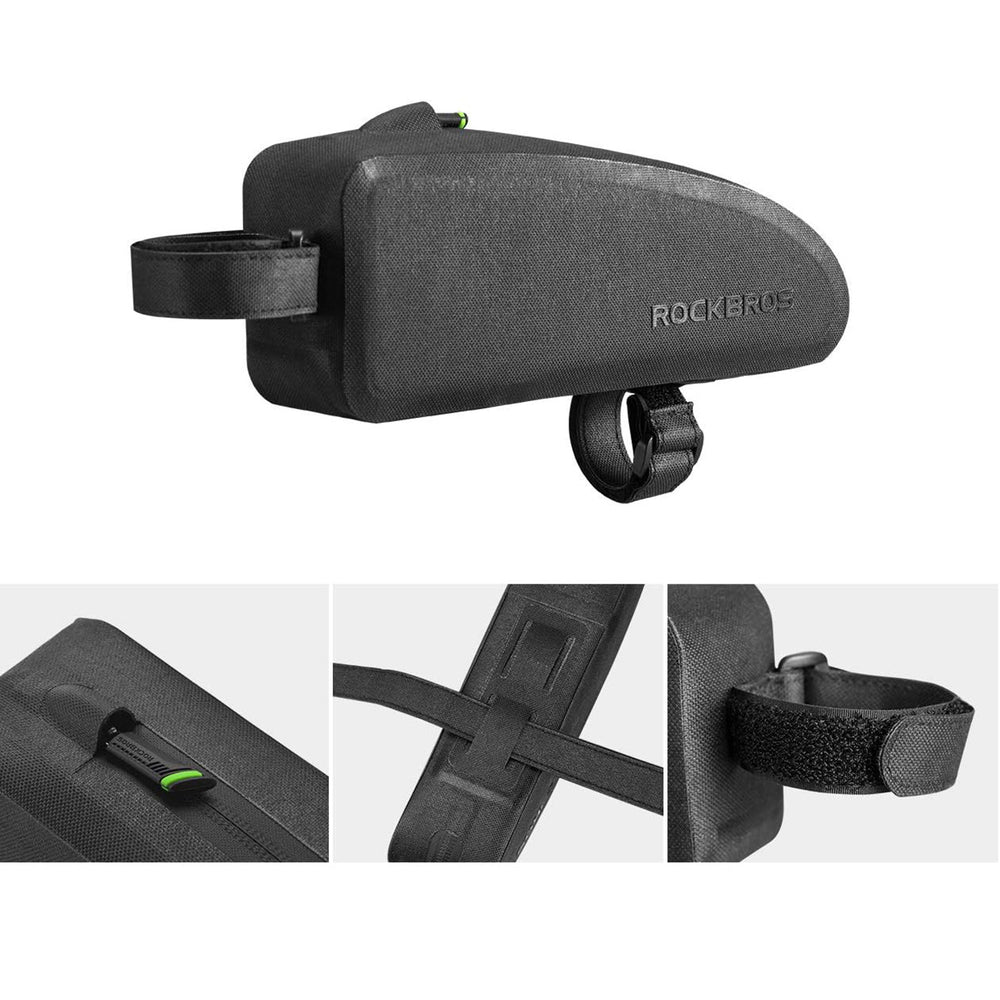 Rockbros AS-019 cykelrammesæk vandtæt 1,5 l - sort