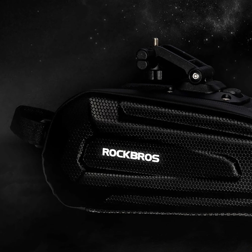 Rockbros B69 cykel sadel taske 1,8 l med let frigivende system - sort