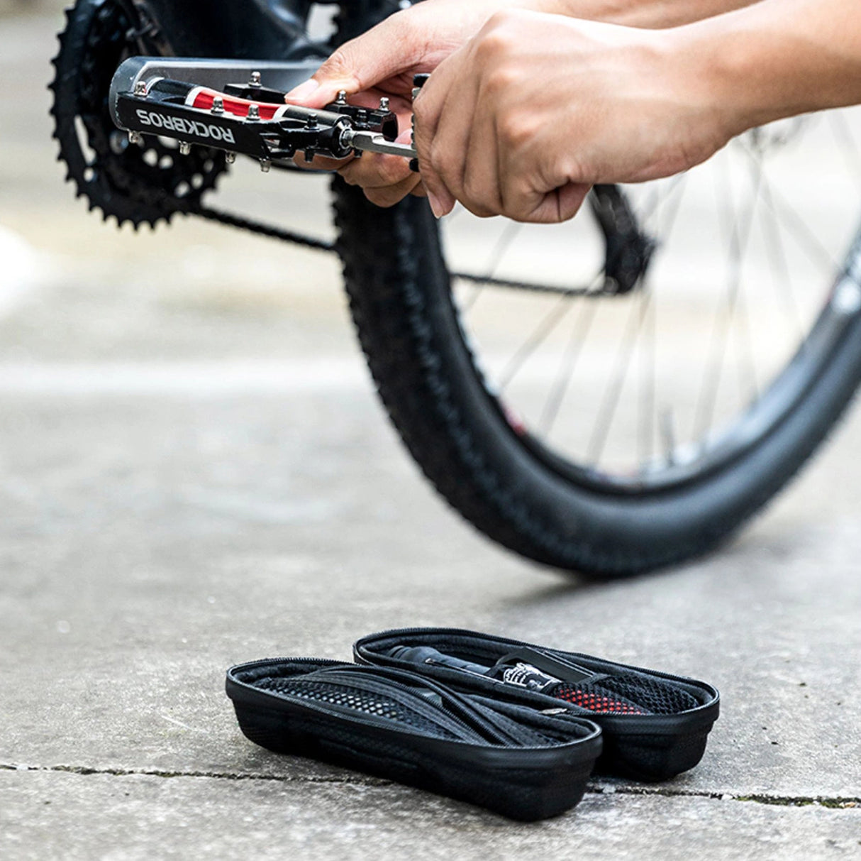 Rockbros 30990003001 cykeltaske til vandflaskeholder - sort