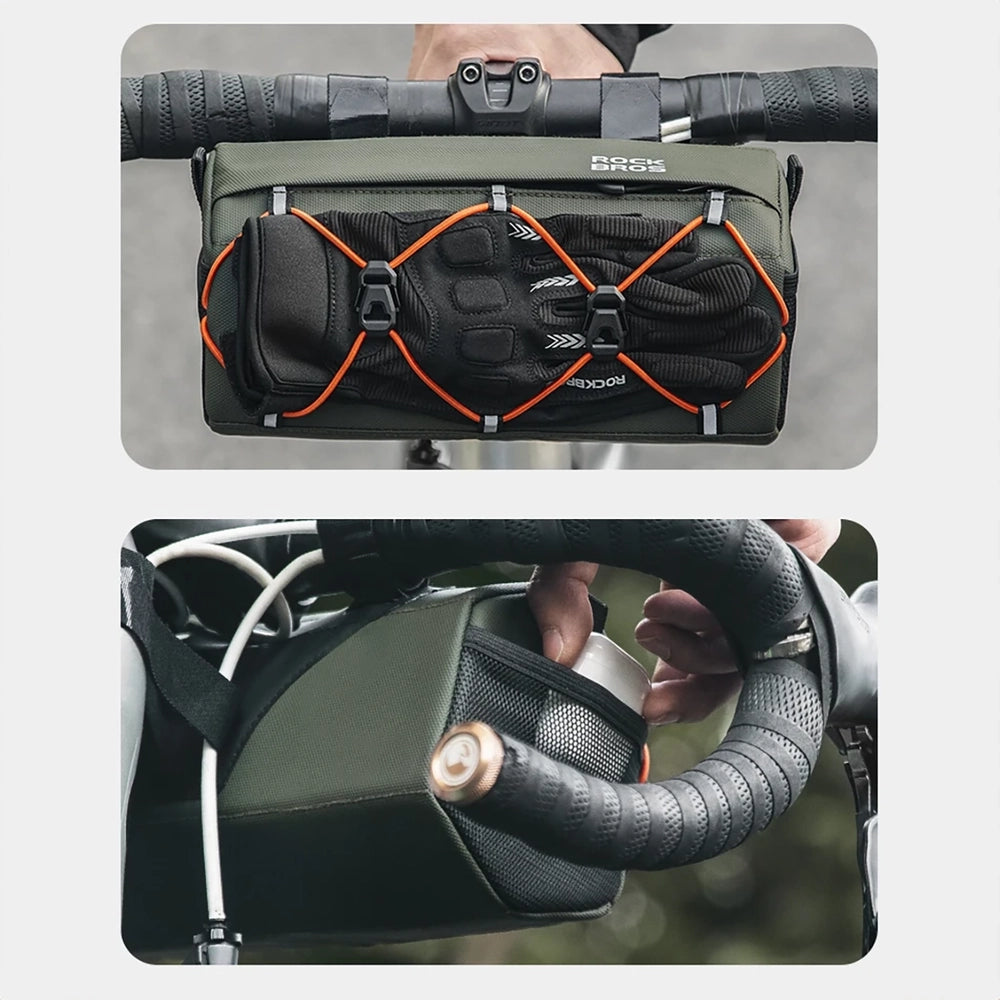 Rockbros 30110054001 bicycle handlebar bag 2.2 l - green
