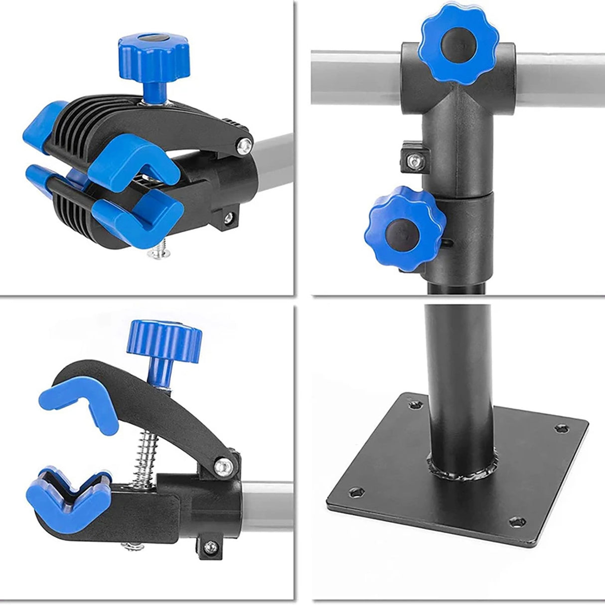 Rockbros MP-01 servicestativ til cykler med knapper - sort