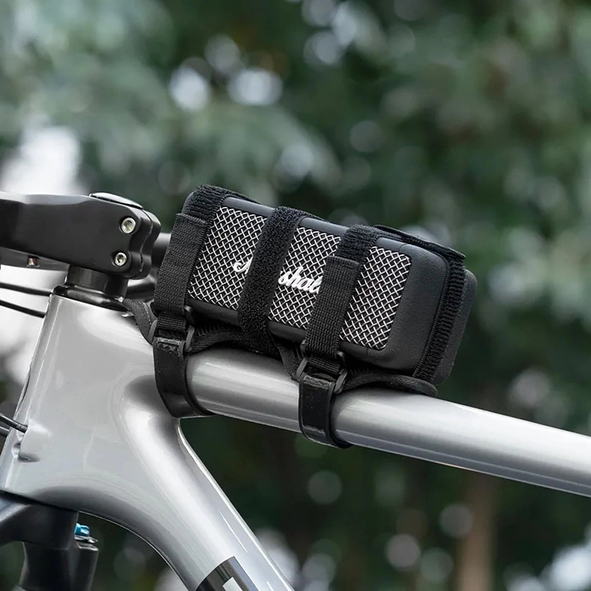 Rockbros 50210064001 cykelrem med velcro til Bluetooth-højttaler eller vandflaske - sort