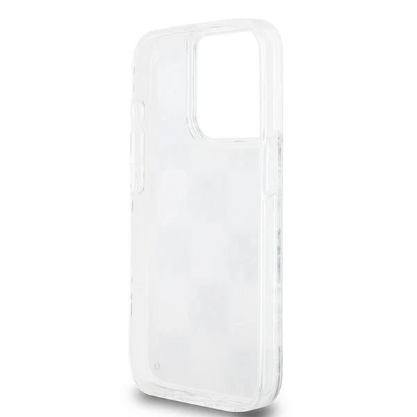 DKNY Liquid Glitter Multilogo case for iPhone 15 Pro - white