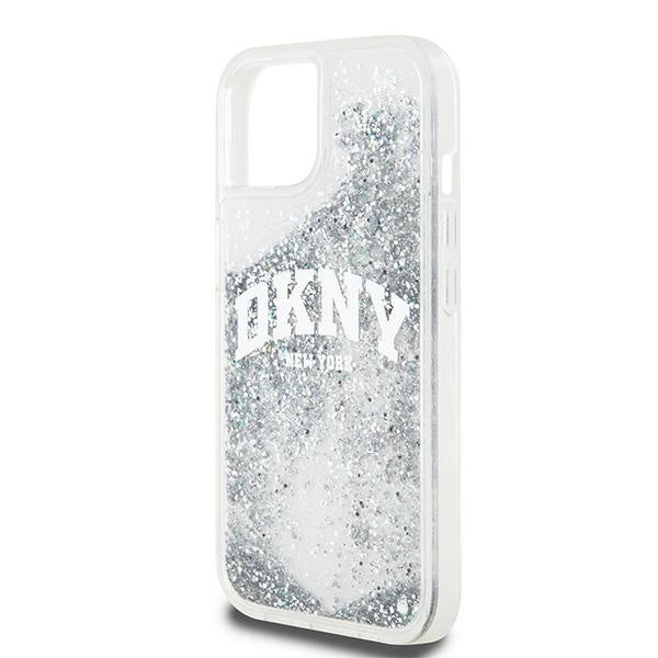 DKNY Liquid Glitter Big Logo case for iPhone 15 / 14 / 13 - white