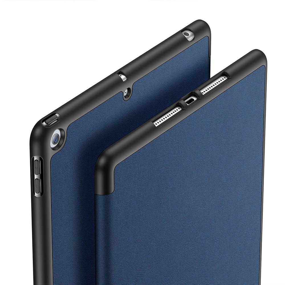Dux Ducis Domo case med flap og smart sleep til iPad 7 / 8 / 9 10,2'- blå