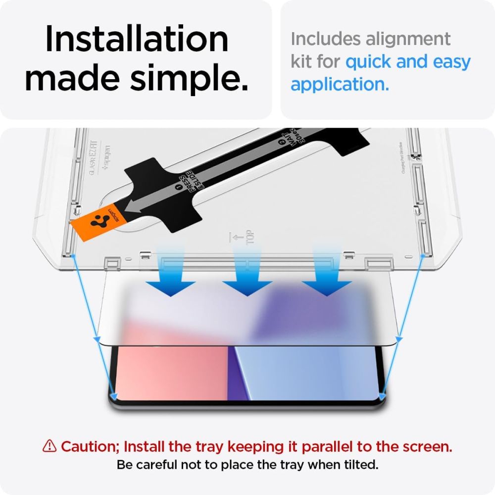 Spigen Glas.tR EZ Fit tempereret glas til iPad Pro 11'' 2024