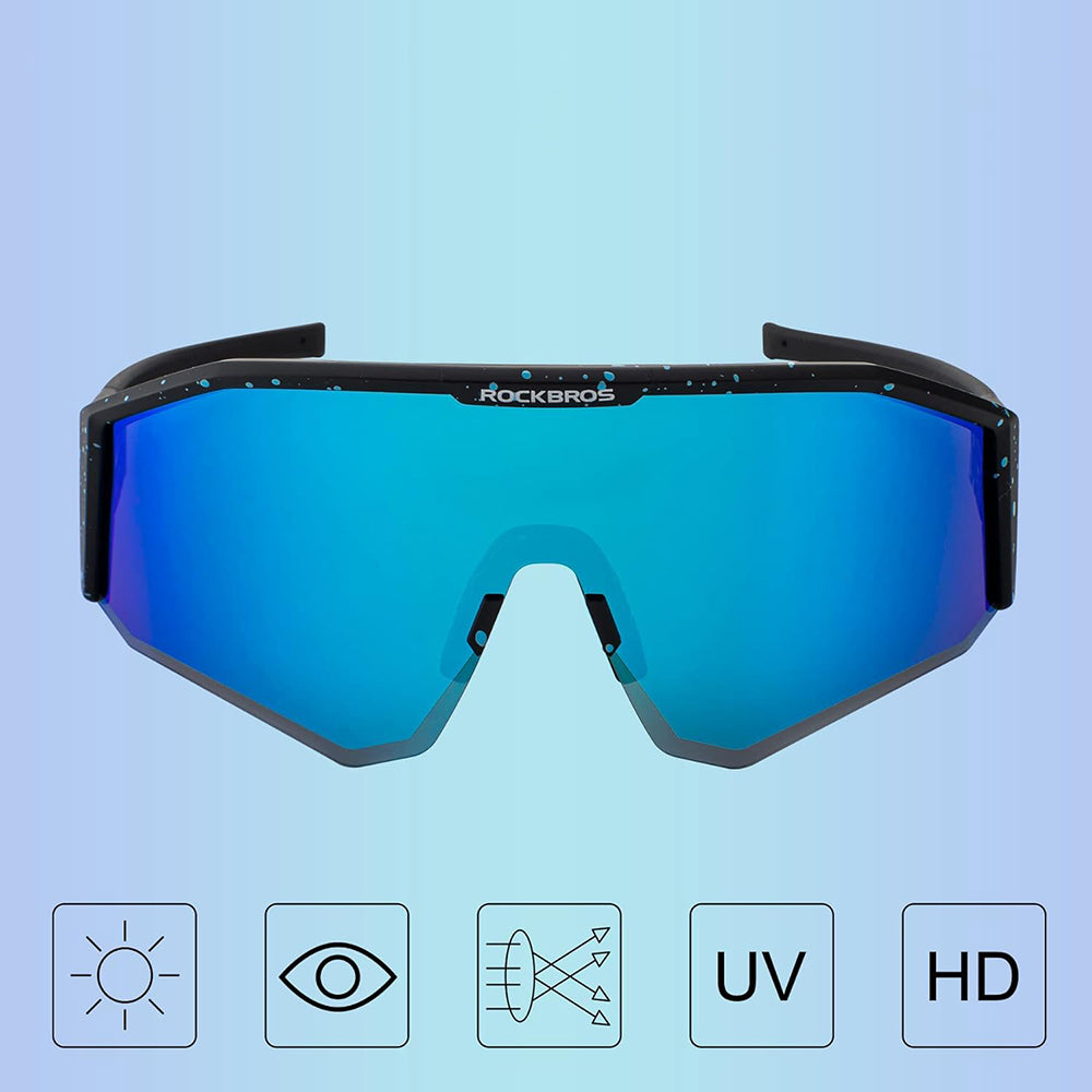 Rockbros SP297 polariserende cykelbriller - sort