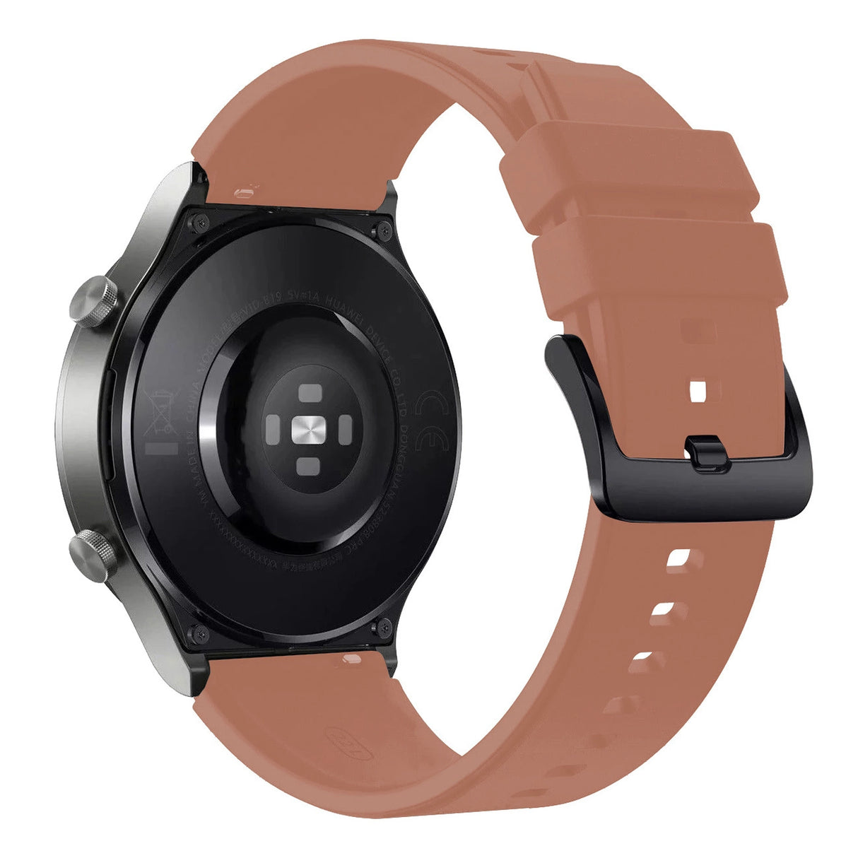 Silikonrem til Huawei Watch GT 2 / 3 / 4 / 2 Pro / 3 Pro / 4 Pro / GT 2e - burgundy