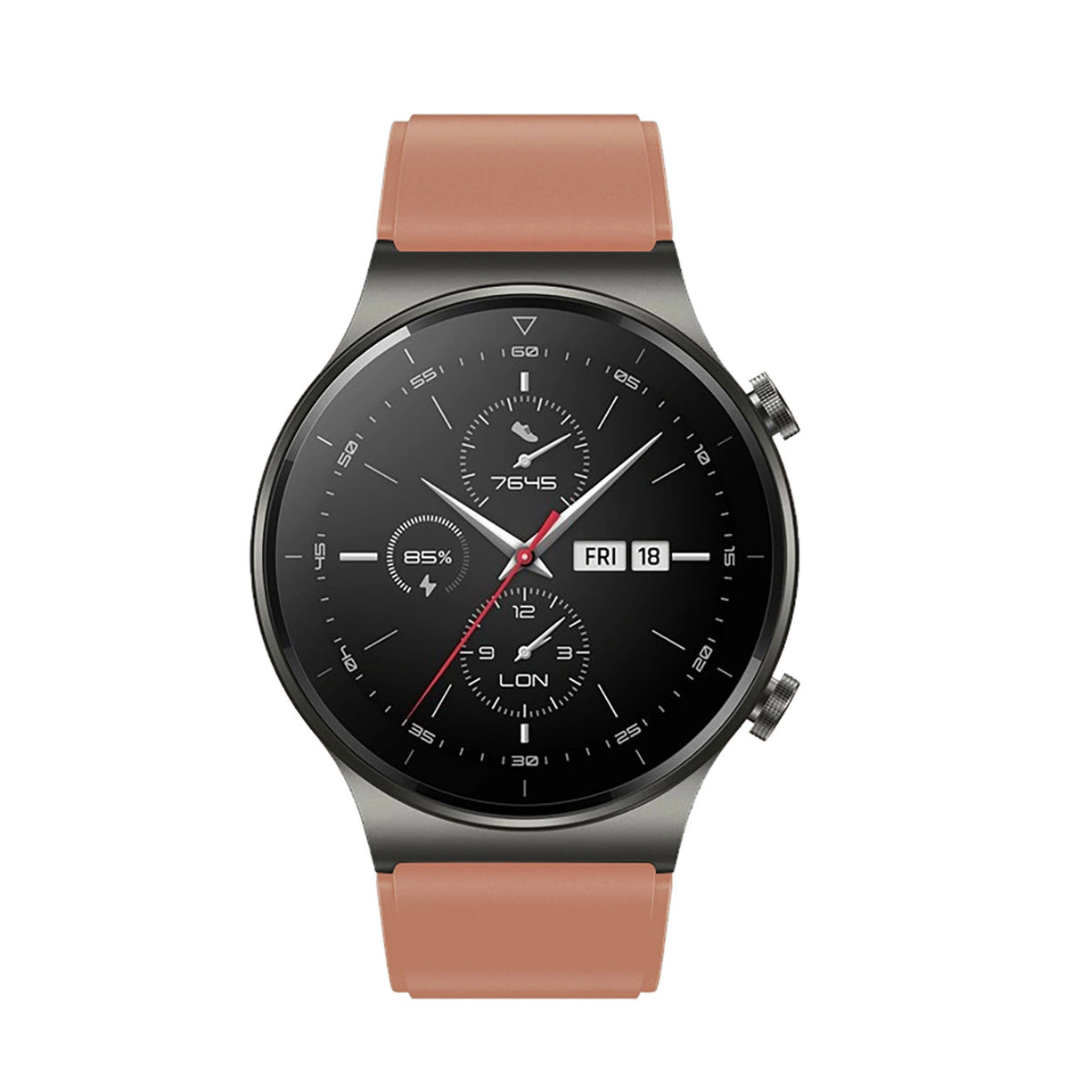 Silikonrem til Huawei Watch GT 2 / 3 / 4 / 2 Pro / 3 Pro / 4 Pro / GT 2e - burgundy