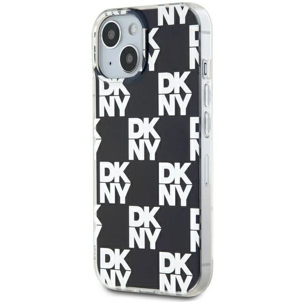 DKNY IML Checkered Mono Pattern case for iPhone 15 Plus / 14 Plus - black