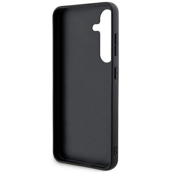 DKNY Leather Mono Stripe & Metal Logo case for Samsung Galaxy S24+ - black