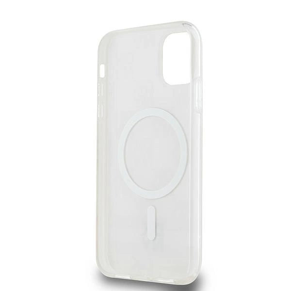 DKNY IML Checkered Mono Pattern & Printed Stripes MagSafe case for iPhone 11 / Xr - pink