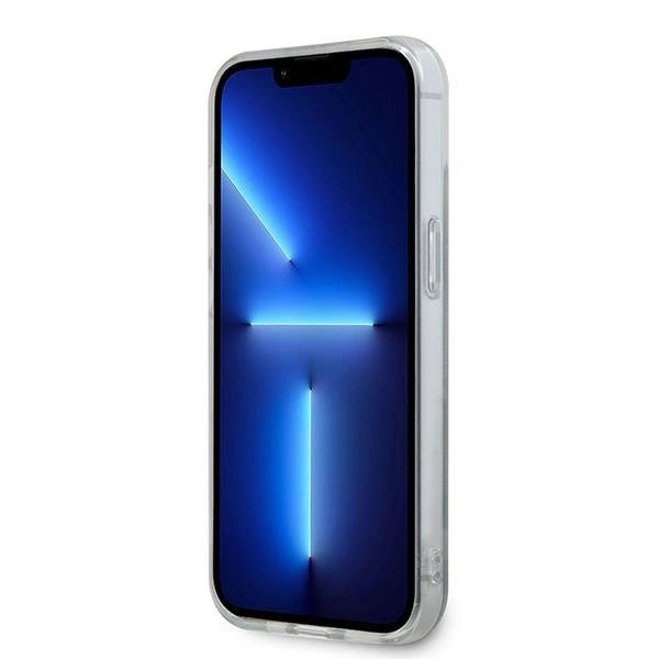 DKNY IML Checkered Mono Pattern & Printed Stripes MagSafe Case for iPhone 15/14/13 - Black