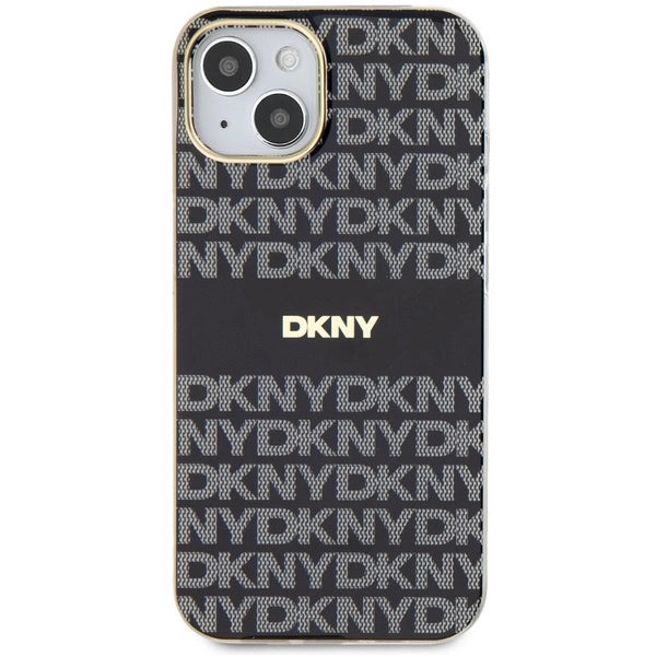DKNY IML Mono & Stripe MagSafe Case for iPhone 15 Plus / 14 Plus - Black