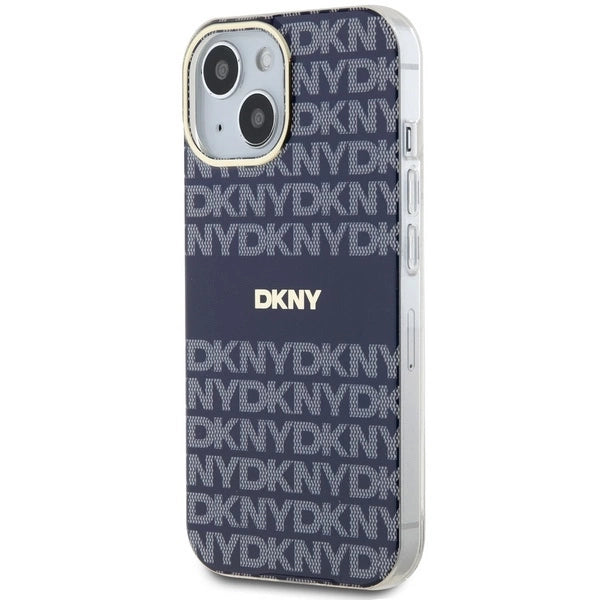 DKNY IML Mono & Stripe MagSafe case for iPhone 15 / 14 / 13 - blue