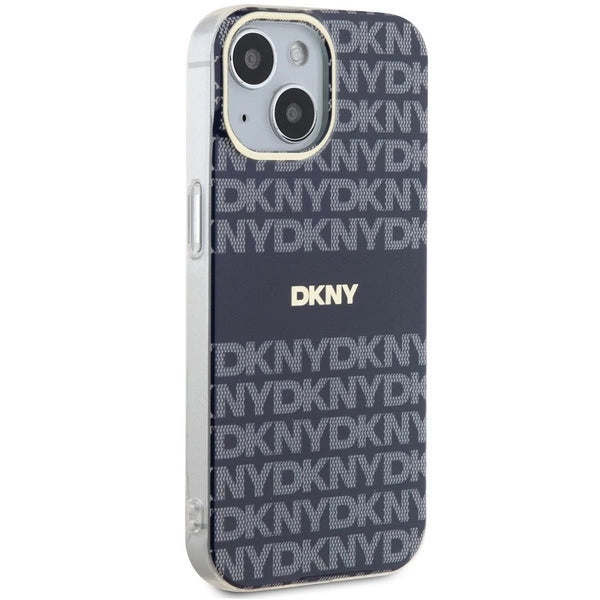 DKNY IML Mono & Stripe MagSafe case for iPhone 15 / 14 / 13 - blue