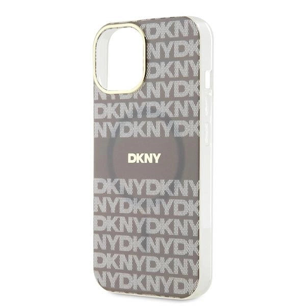 DKNY IML Mono & Stripe MagSafe case for iPhone 15 / 14 / 13 - beige