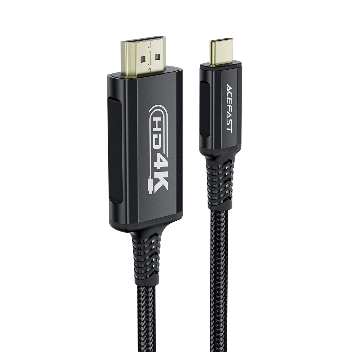 Acefast C1 USB-C/HDMI Videokabel 4K 60Hz HDR 1,8 m - sort