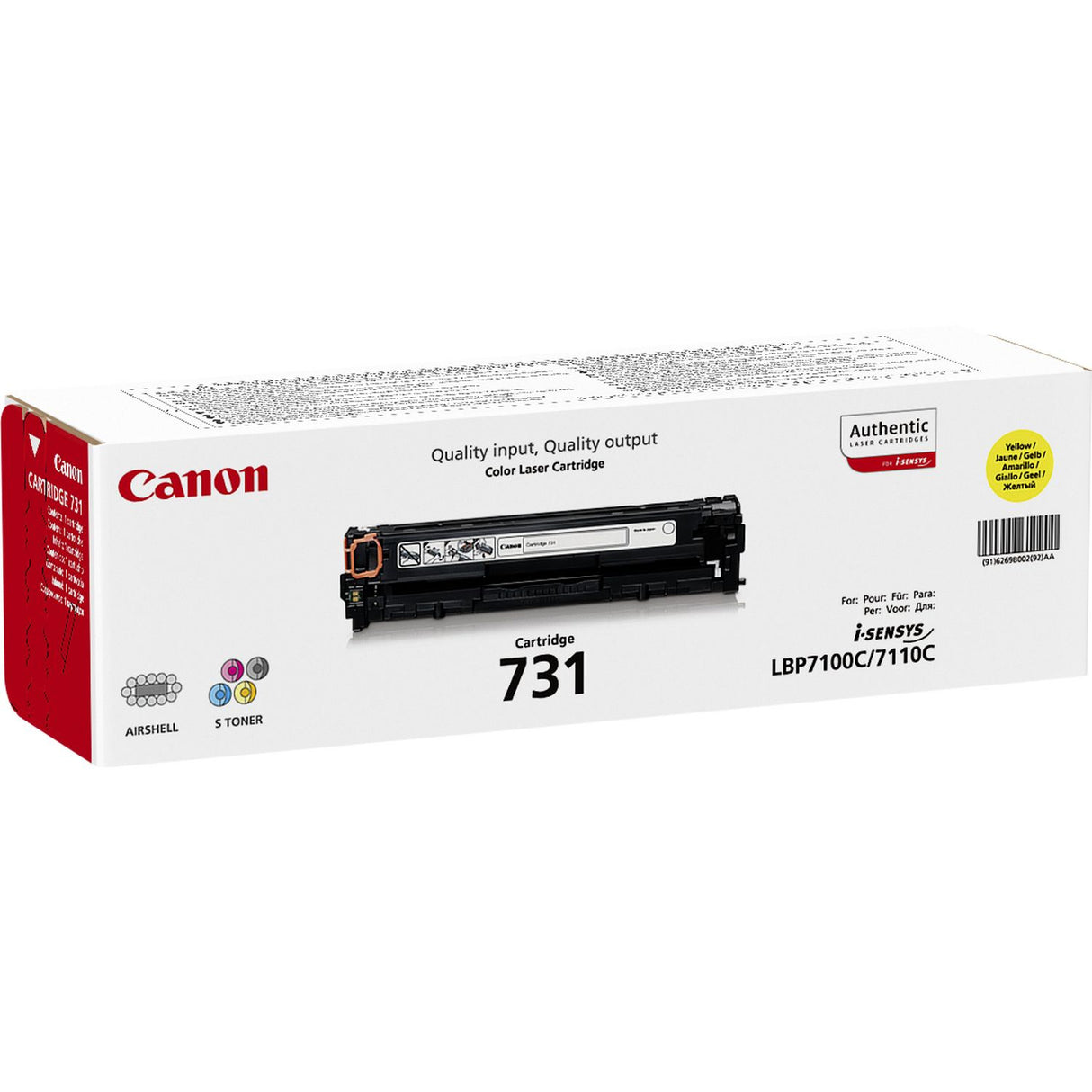 Canon 731 tonerpatron 1 stk Original Gul