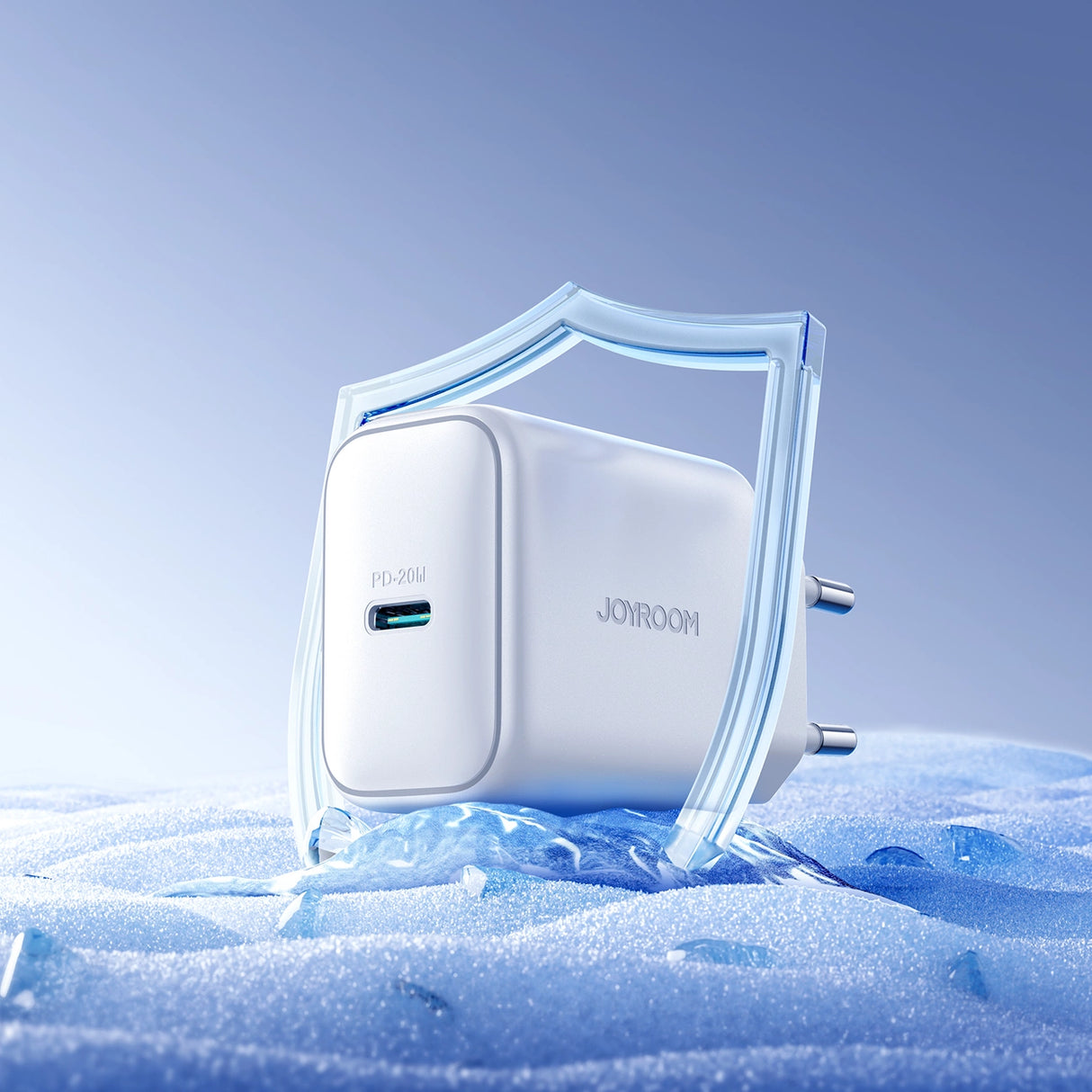 Joyroom JR-TCF20 USB-C PD 20W netværksoplader - hvid