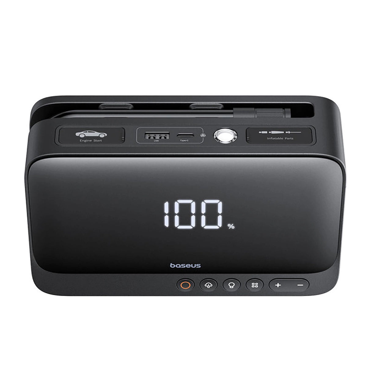 Jump starter Baseus Super Energy BS-CH013 4in1 600A med lommelygte / powerbank 6000mAh / kompressor - sort