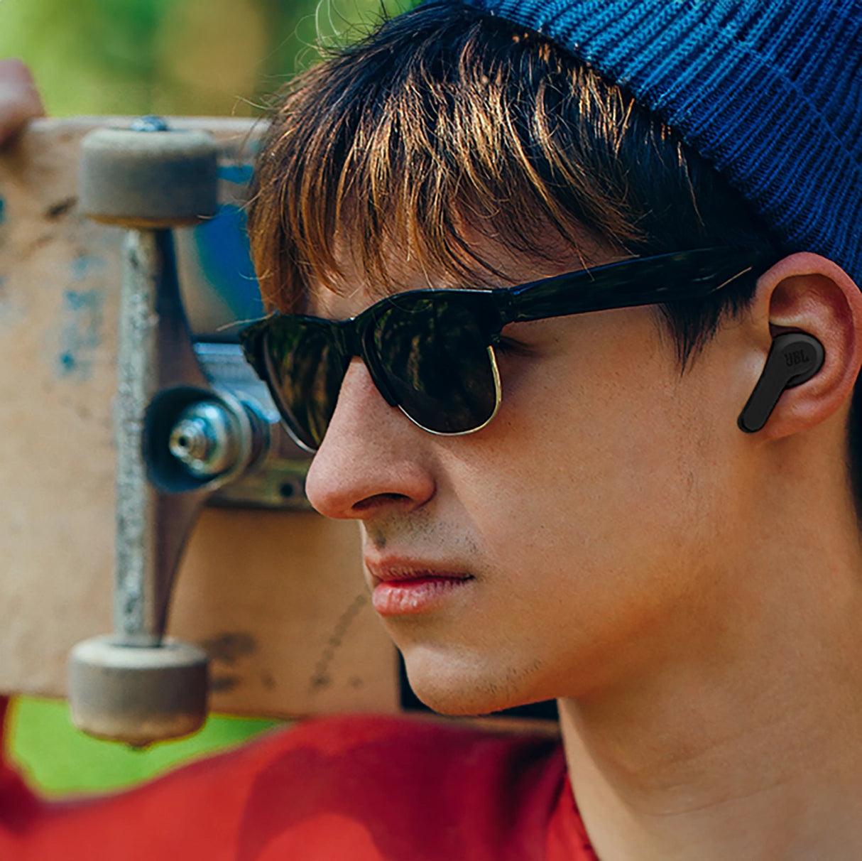 JBL Wave Beam trådløse in-ear hovedtelefoner Bluetooth 5.2 IP54 IPX2 - sort